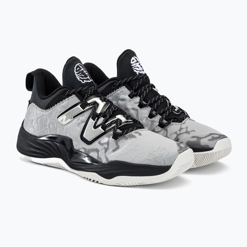 New Balance Two vyriški krepšinio bateliai baltai juodi BB2WYDM3.D.120 4