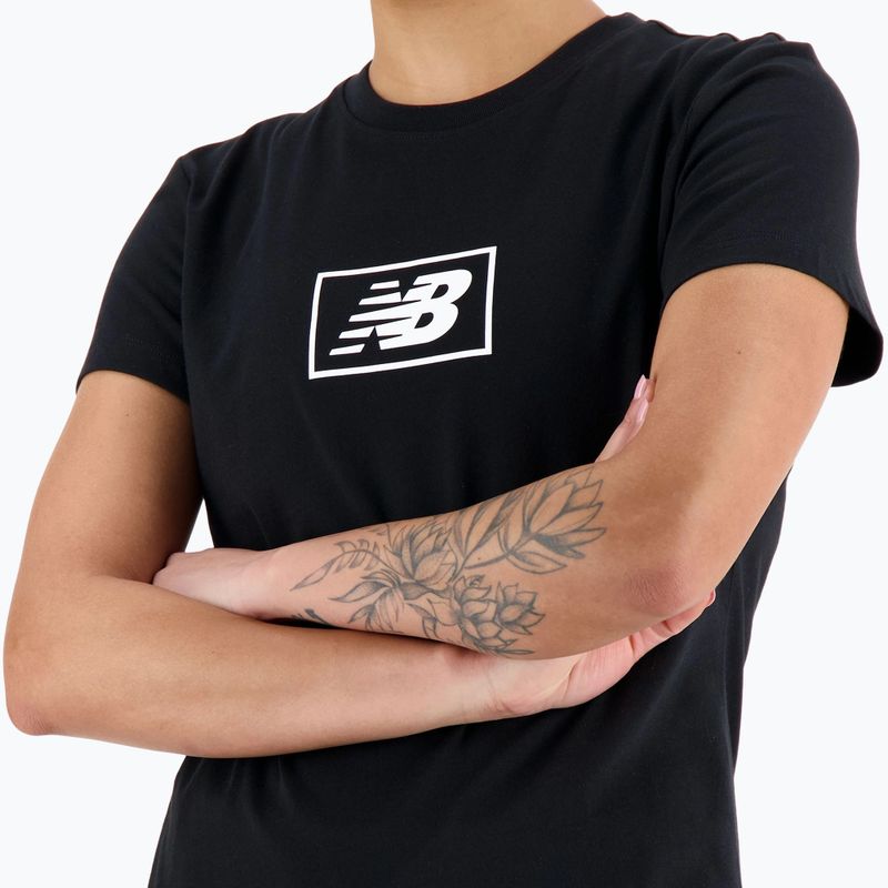 Moterų marškinėliai New Balance Essentials Cotton Jersey black 3