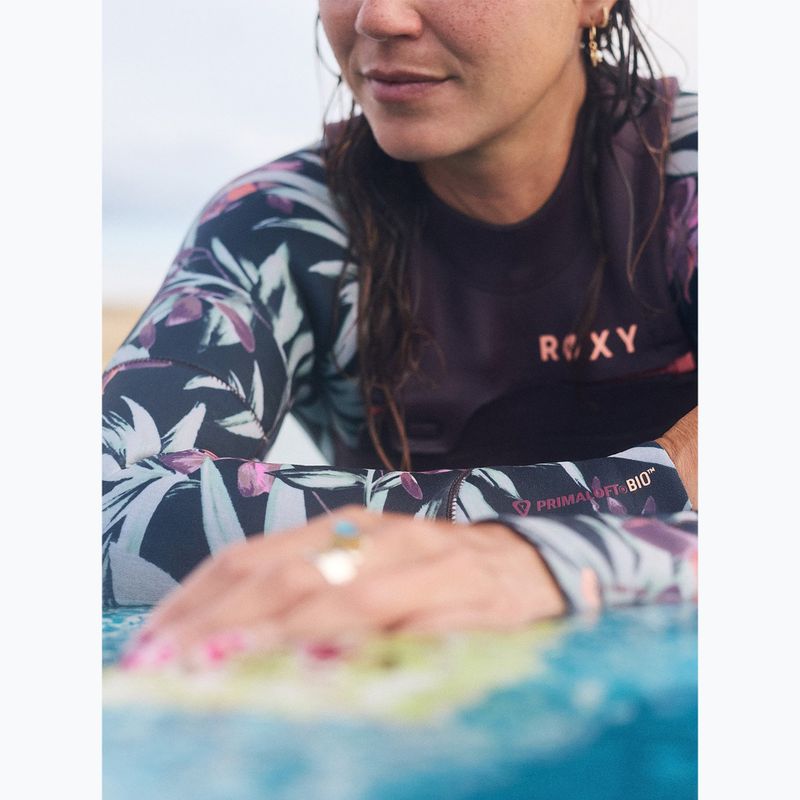 Moteriškas plaukimo hidrokostiumas ROXY 4/3 mm Swell Natural Front Zip black multi 10