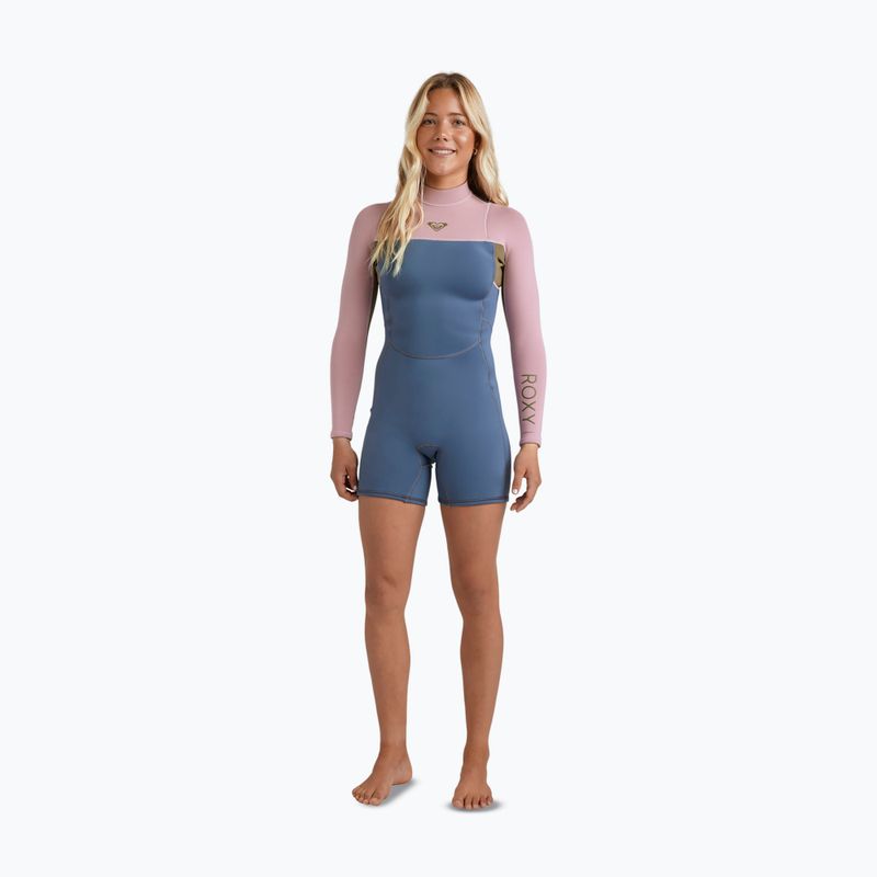 Moteriškas plaukimo hidrokostiumas ROXY 2/2 mm Prologue+ LS Springsuit Flock ash 2