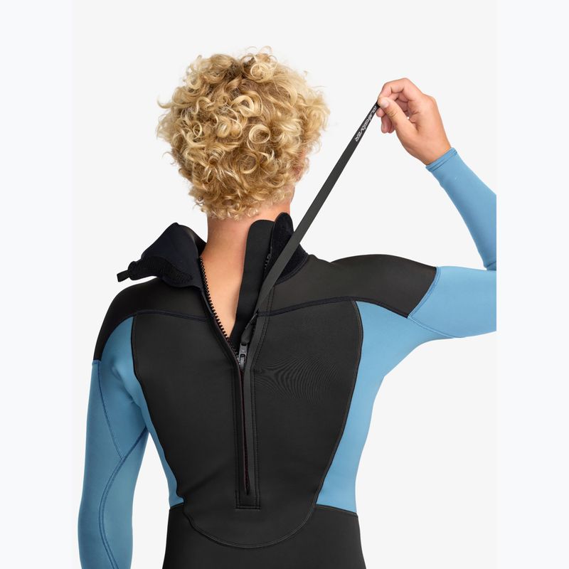Vyriškas plaukimo hidrokostiumas Quiksilver Prologue+ 4/3 mm Back Zip GBS cloud blue 4