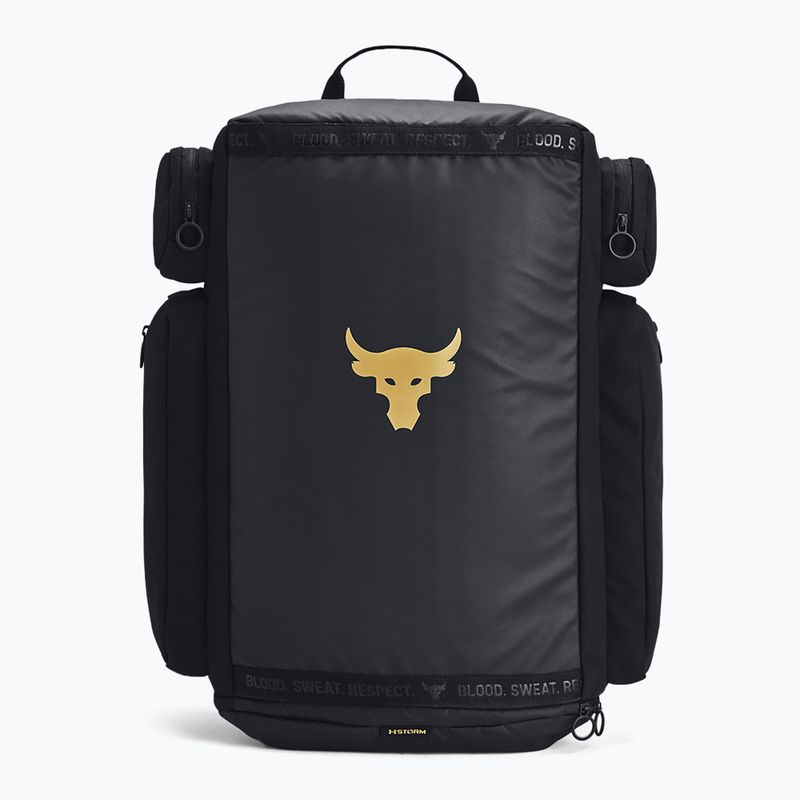 Vyriška turistinė kuprinė Under Armour Project Rock black/black/metallic gold