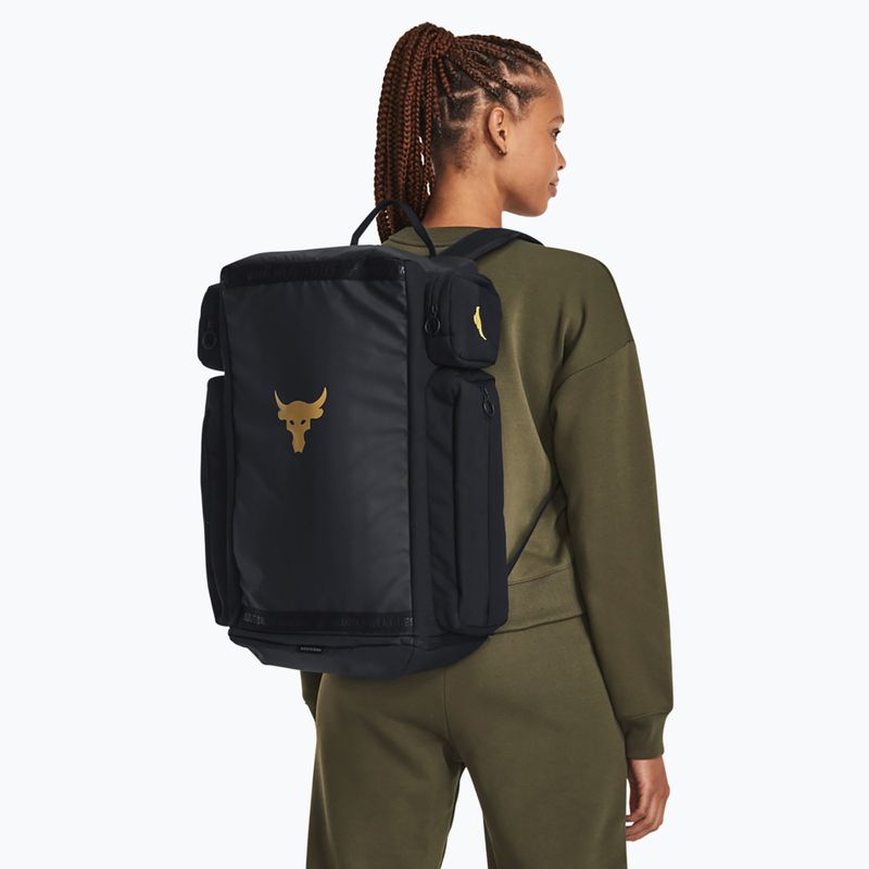 Vyriška turistinė kuprinė Under Armour Project Rock black/black/metallic gold 8
