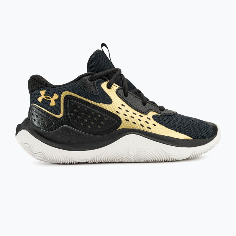 Krepšinio bateliai Under Armour Jet' 23 black/metallic gold/metallic gold 2