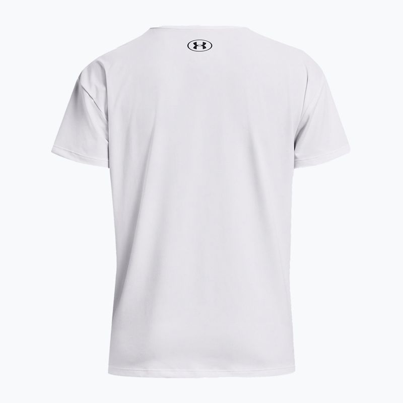 Under Armour Rush Energy 2.0 moteriški treniruočių marškinėliai balta/juoda 5