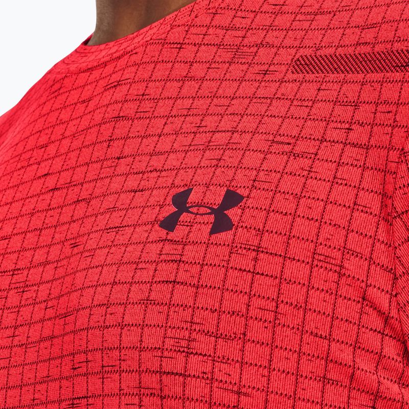 Vyriški "Under Armour" besiūliai "Seamless Grid beta/dark maroon" treniruočių marškinėliai 3
