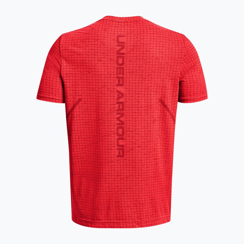 Vyriški "Under Armour" besiūliai "Seamless Grid beta/dark maroon" treniruočių marškinėliai 5