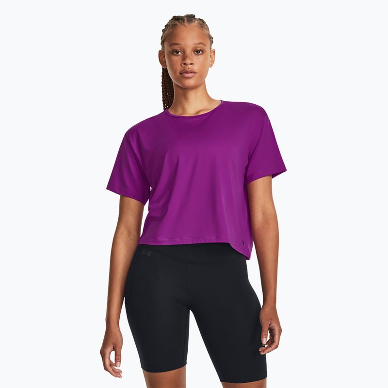 Under Armour Motion SS moteriški marškinėliai mystic magenta/black