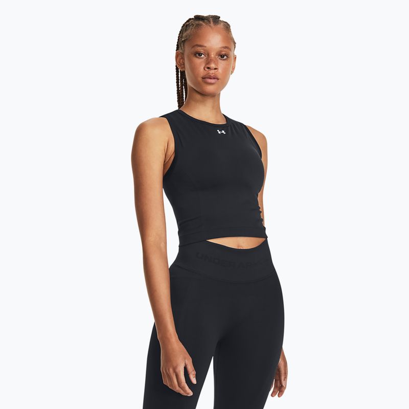 Under Armour Vanish Seamless juoda/balta moteriška treniruočių liemenėlė