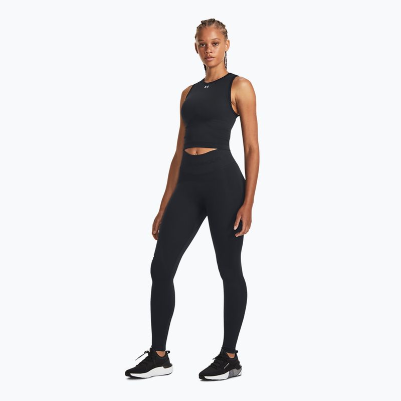 Under Armour Vanish Seamless juoda/balta moteriška treniruočių liemenėlė 2