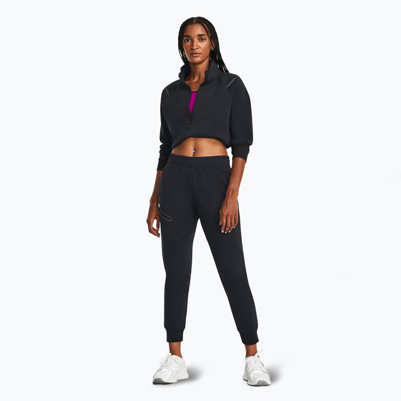 Moteriškos kelnės Under Armour Unstoppable Fleece Jogger black/black 2