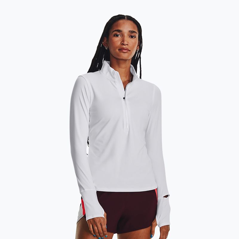 Moteriški bėgimo marškinėliai ilgomis rankovėmis Under Armour Launch Pro Half Zip white/reflective