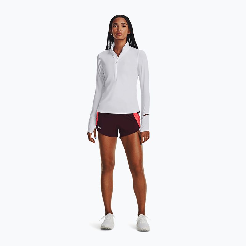 Moteriški bėgimo marškinėliai ilgomis rankovėmis Under Armour Launch Pro Half Zip white/reflective 2