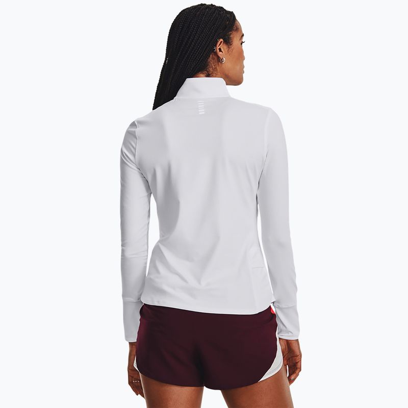 Moteriški bėgimo marškinėliai ilgomis rankovėmis Under Armour Launch Pro Half Zip white/reflective 3