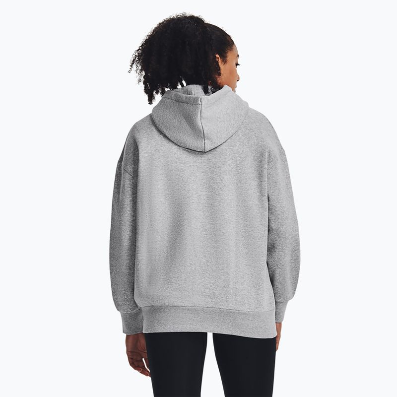 Moteriškas džemperis Under Armour Icon Fleece Hoodie mod gray light heather/white 3