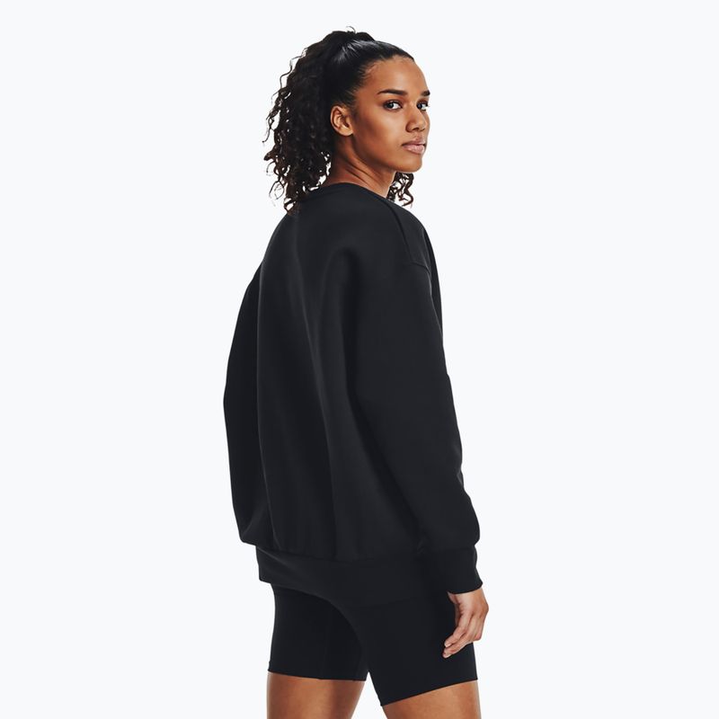 Moteriškas džemperis Under Armour Icon Fleece Crew black/white 3