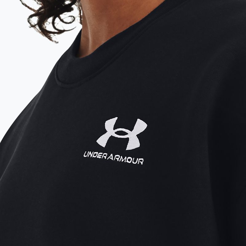 Moteriškas džemperis Under Armour Icon Fleece Crew black/white 4