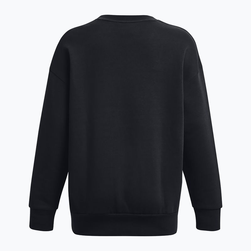 Moteriškas džemperis Under Armour Icon Fleece Crew black/white 6
