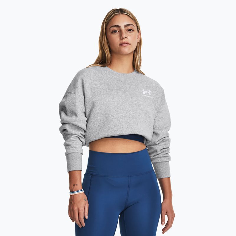 Moteriškas džemperis Under Armour Icon Fleece Crew mod gray light heather/white 6