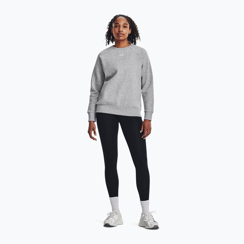 Moteriškas džemperis Under Armour Rival Fleece Crew mod gray light heather/white 2