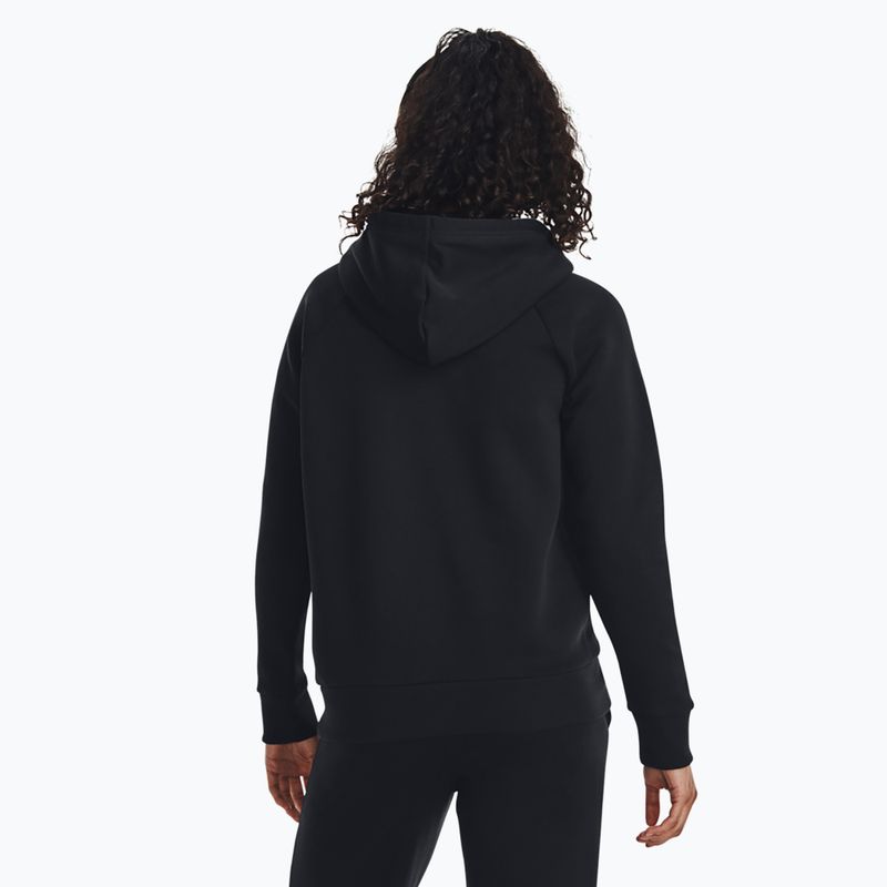 Moteriška Under Armour Rival Fleece Big Logo Hoody juoda/balta 3