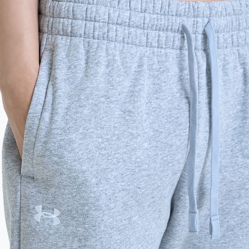 Moteriškos kelnės Under Armour Rival Fleece Joggers mod gray light heather/white 6