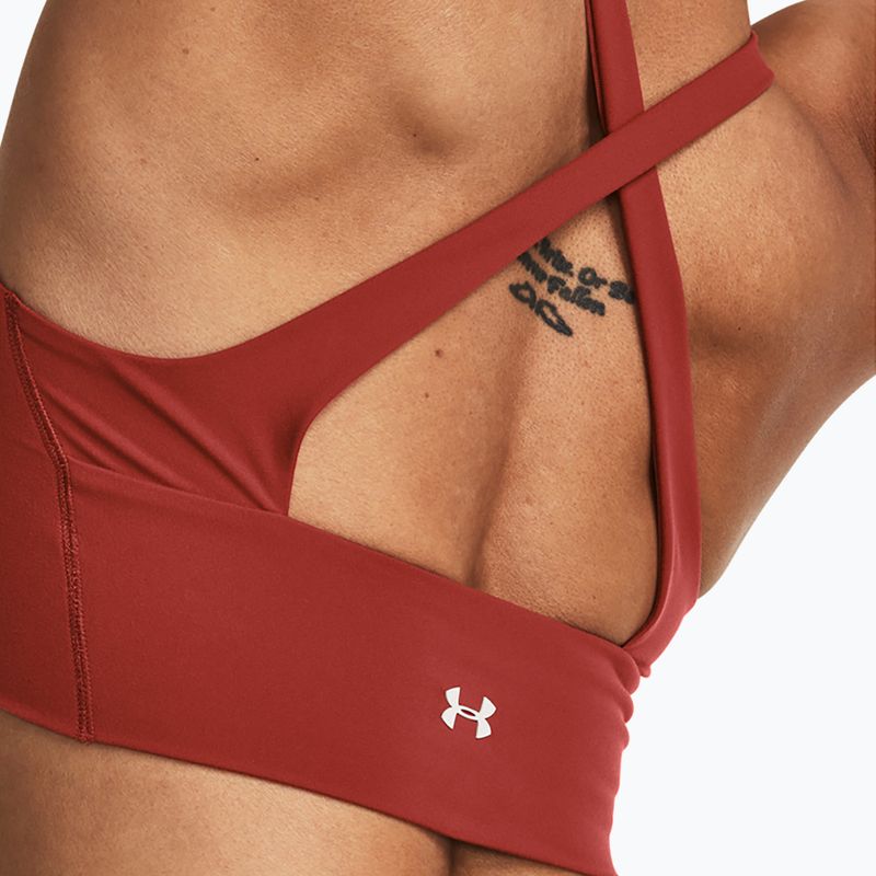 Moteriškas treniruočių topas Under Armour Project Rock LetsGo Crssover Top heritage red 7