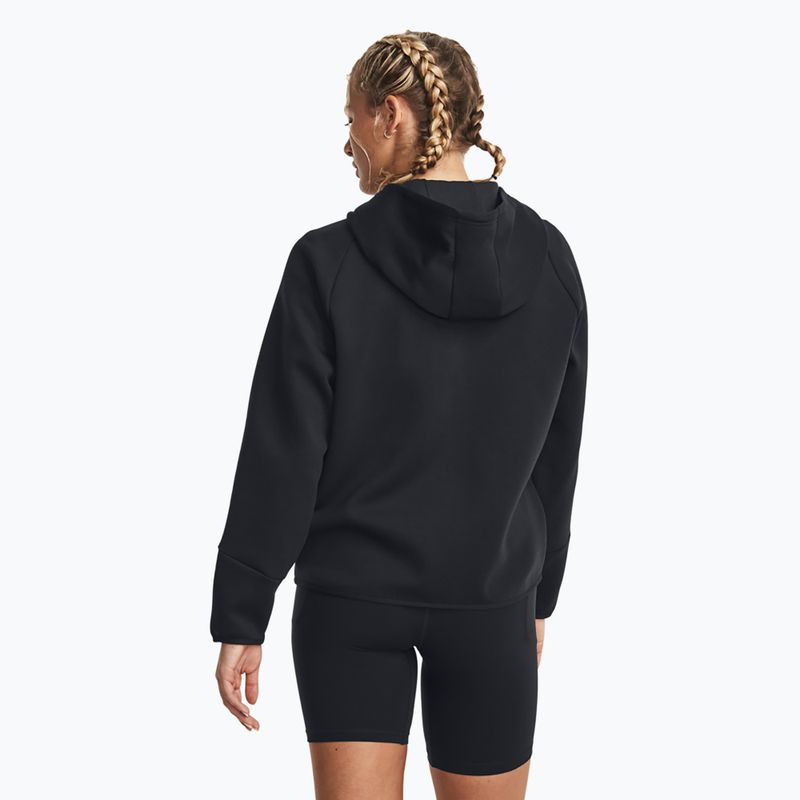 Moteriškas džemperis Under Armour Unstoppable Fleece FZ black/black 3
