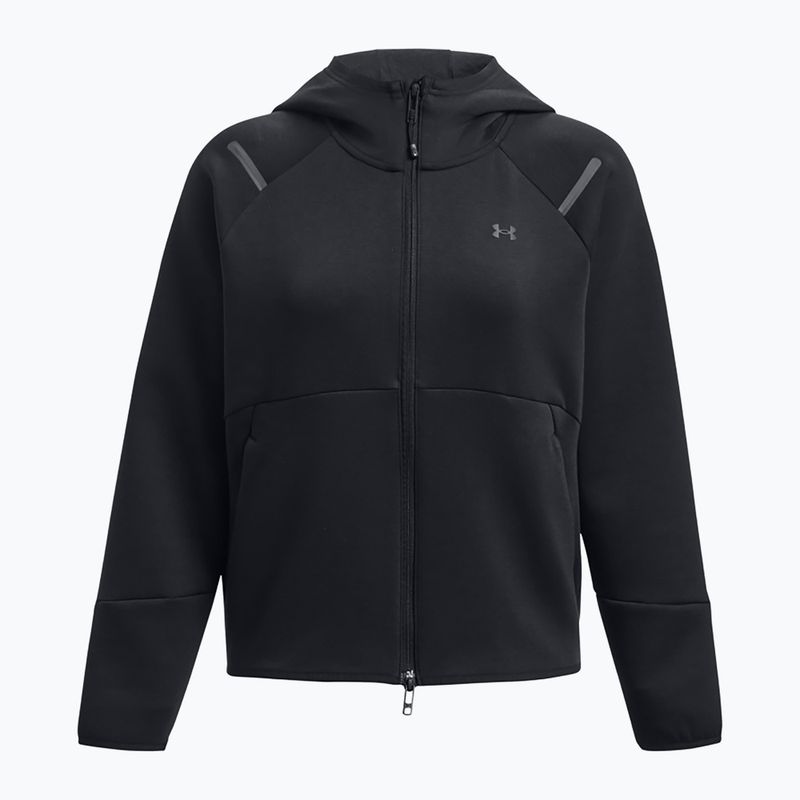 Moteriškas džemperis Under Armour Unstoppable Fleece FZ black/black 5