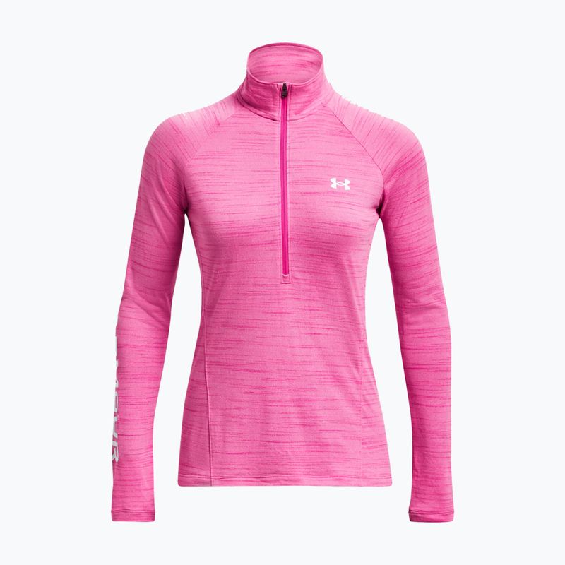 "Under Armour" moteriškas džemperis "Evolved Core Tech 1/2 Zip" maištingai rožinis/baltas 5