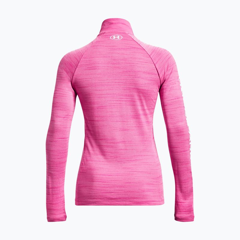 "Under Armour" moteriškas džemperis "Evolved Core Tech 1/2 Zip" maištingai rožinis/baltas 6