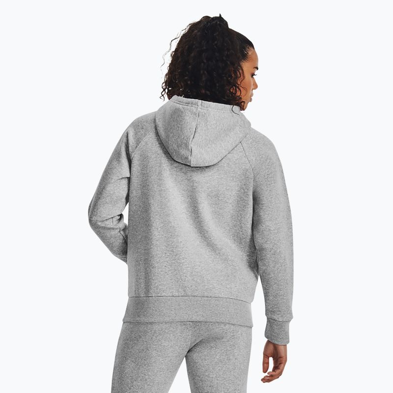 Under Armour moteriškas džemperis Rival Fleece Big Logo Hoody mod gray light heather/white 3