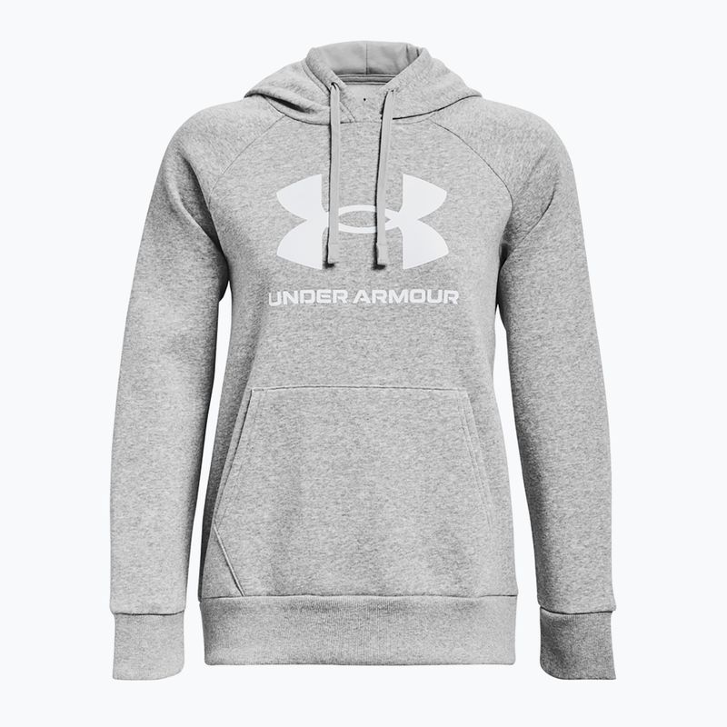 Under Armour moteriškas džemperis Rival Fleece Big Logo Hoody mod gray light heather/white 5