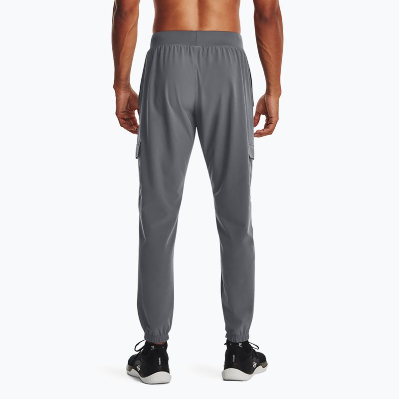 Vyriškos kelnės Under Armour Stretch Woven Cargo pitch gray/black 3