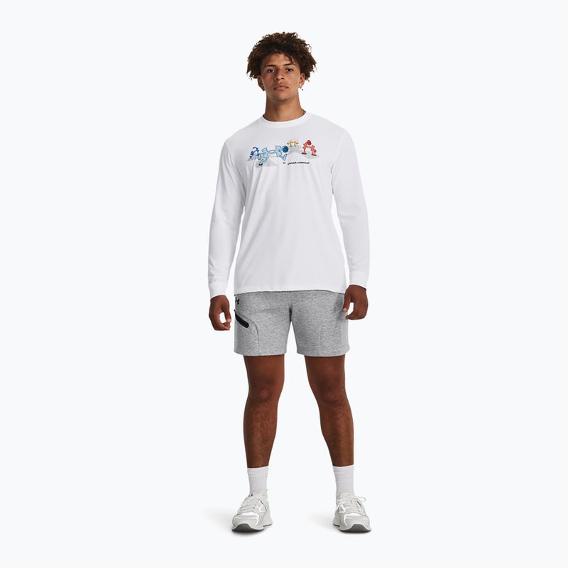 Vyriški treniruočių šortai Under Armour Unstoppable Fleece mod gray/black 2