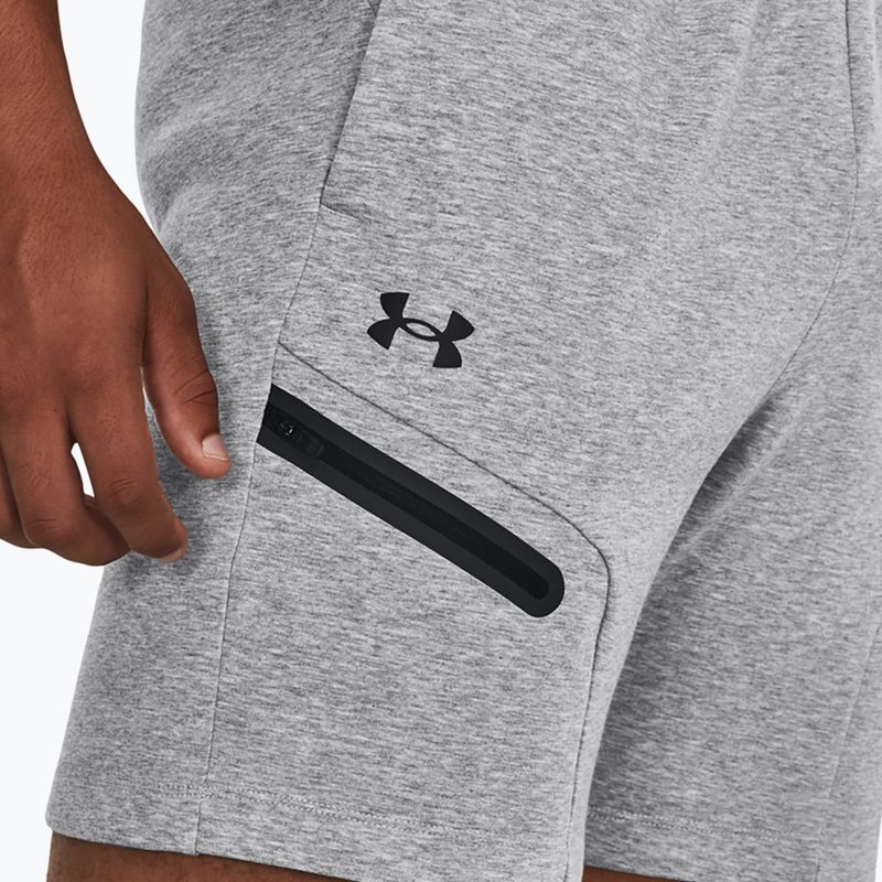 Vyriški treniruočių šortai Under Armour Unstoppable Fleece mod gray/black 4
