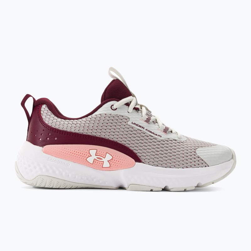 Moteriški treniruočių bateliai Under Armour W Dynamic Select white clay/deep red/white 2