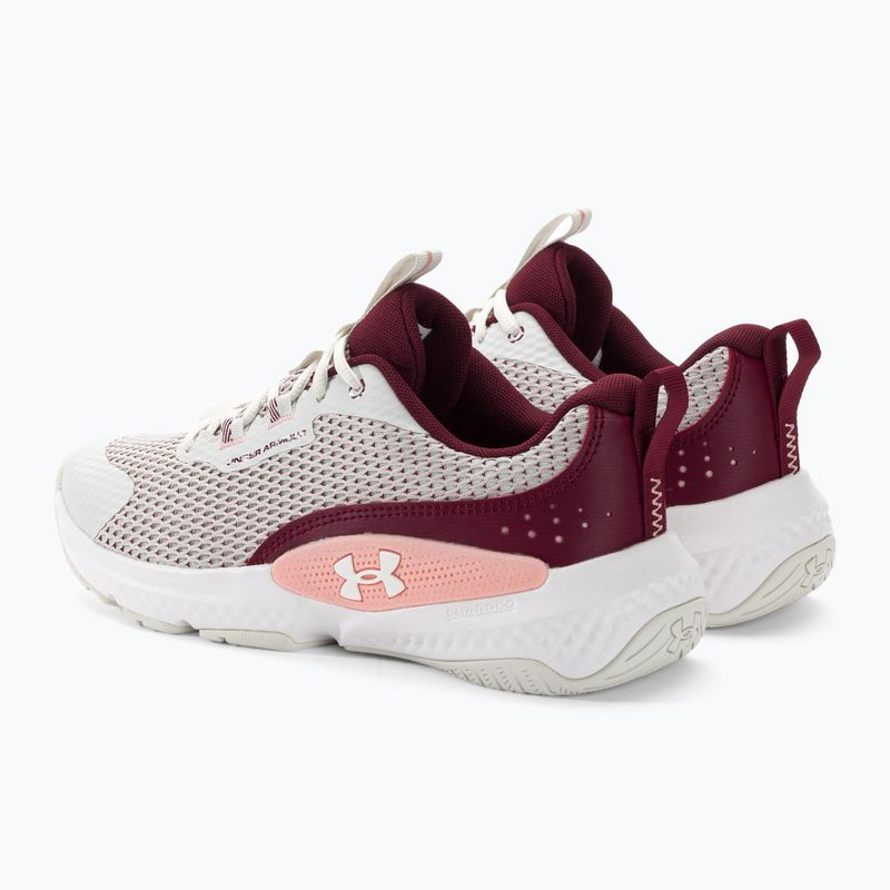 Moteriški treniruočių bateliai Under Armour W Dynamic Select white clay/deep red/white 3