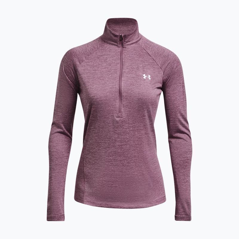 "Under Armour Tech 1/2 Zip" moteriškas džemperis - Twist misty purple/fresh orchidid/metallic silver 4