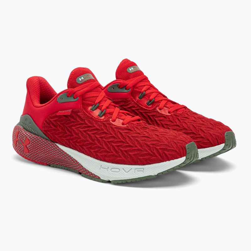 Under Armour Hovr Machina 3 Clone vyriški bėgimo bateliai red/red 4