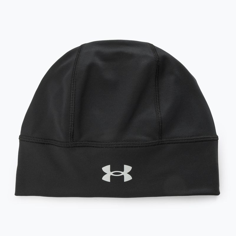 Vyriška Under Armour Storm Launch Beanie juoda/atspindinti bėgimo kepurė 2