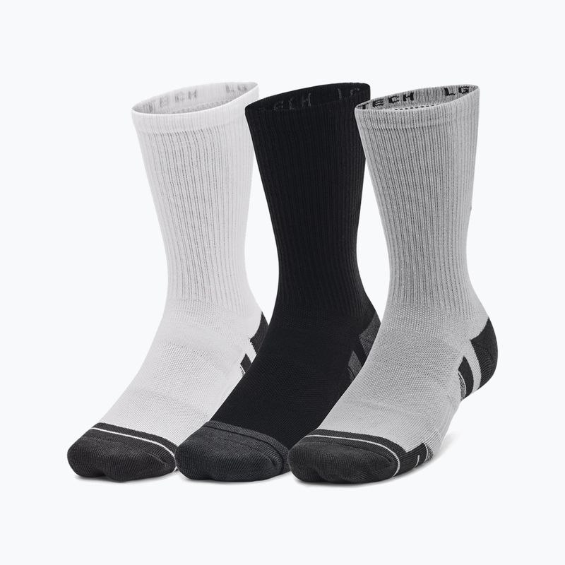 Under Armour Performance Tech 3pk Crew mod pilkos/baltos/pilkos kojinės 10