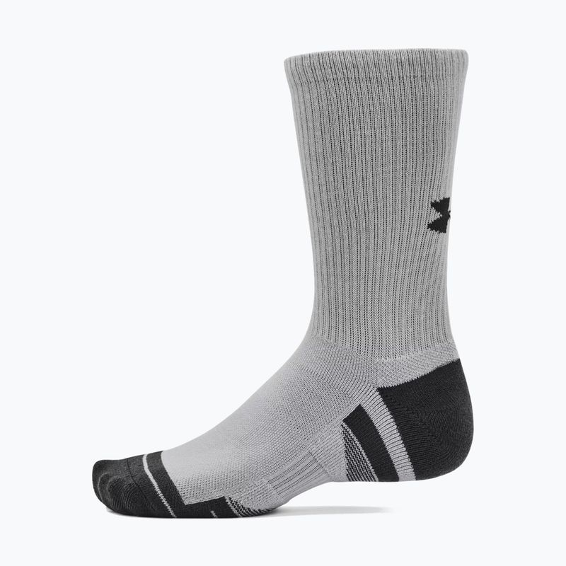 Under Armour Performance Tech 3pk Crew mod pilkos/baltos/pilkos kojinės 12