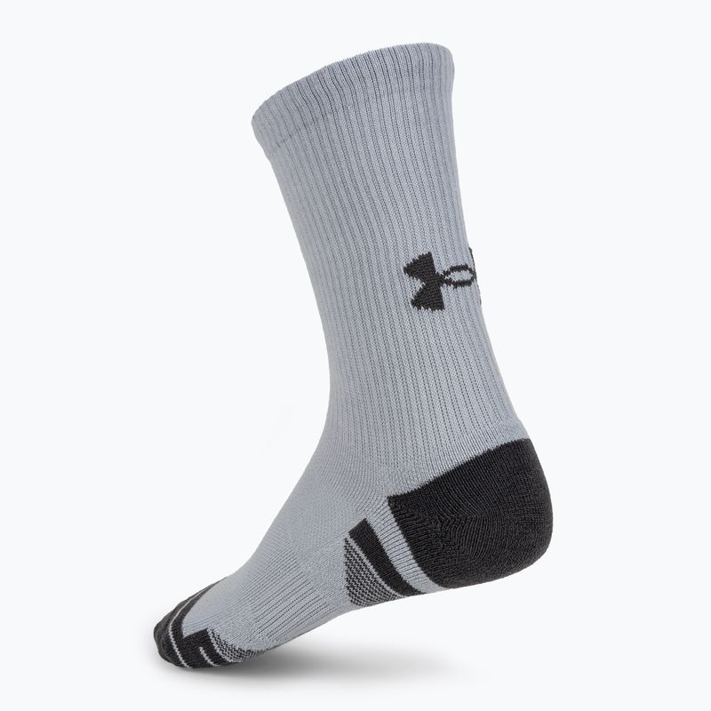 Under Armour Performance Tech 3pk Crew mod pilkos/baltos/pilkos kojinės 3