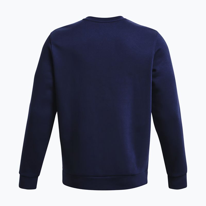 Vyriškas džemperis Under Armour Essential Fleece Crew midnight navy/white 2