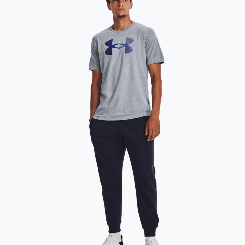 Vyriški Under Armour Big Logo marškinėliai Fill steel light heather/black/royal 2