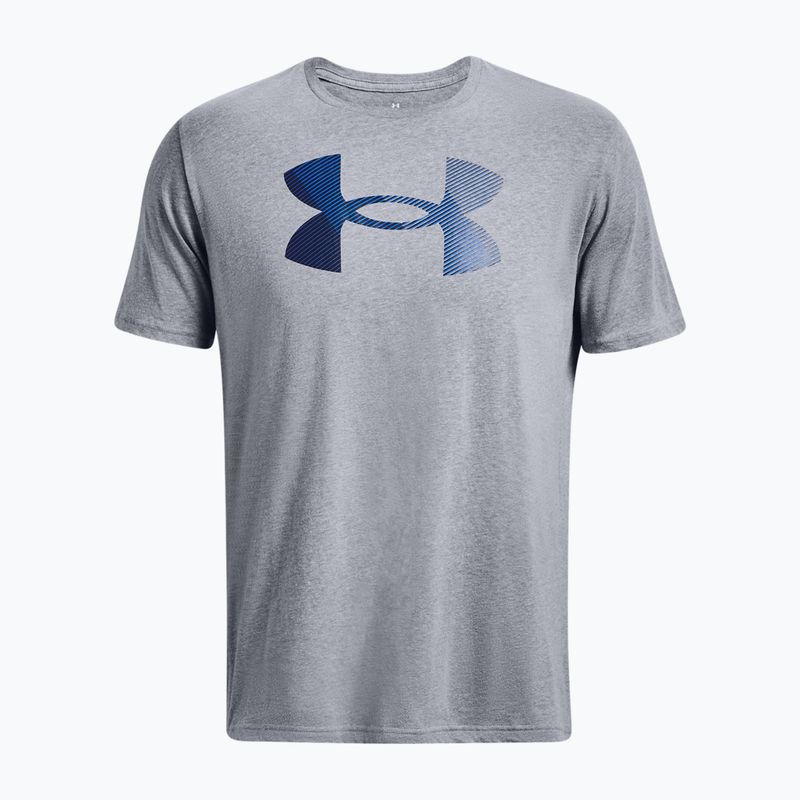 Vyriški Under Armour Big Logo marškinėliai Fill steel light heather/black/royal 5