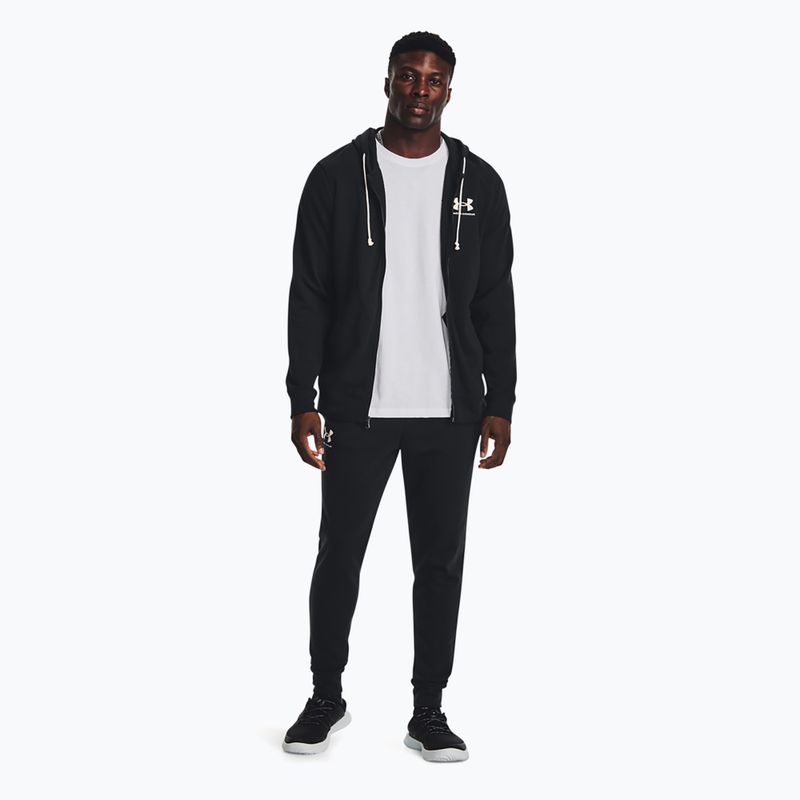 Vyriškos kelnės Under Armour Rival Terry Jogger black/onyx white 2