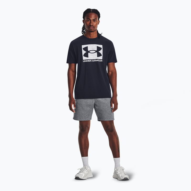 Vyriški šortai Under Armour Icon Fleece Pitch gray medium heather/white 2
