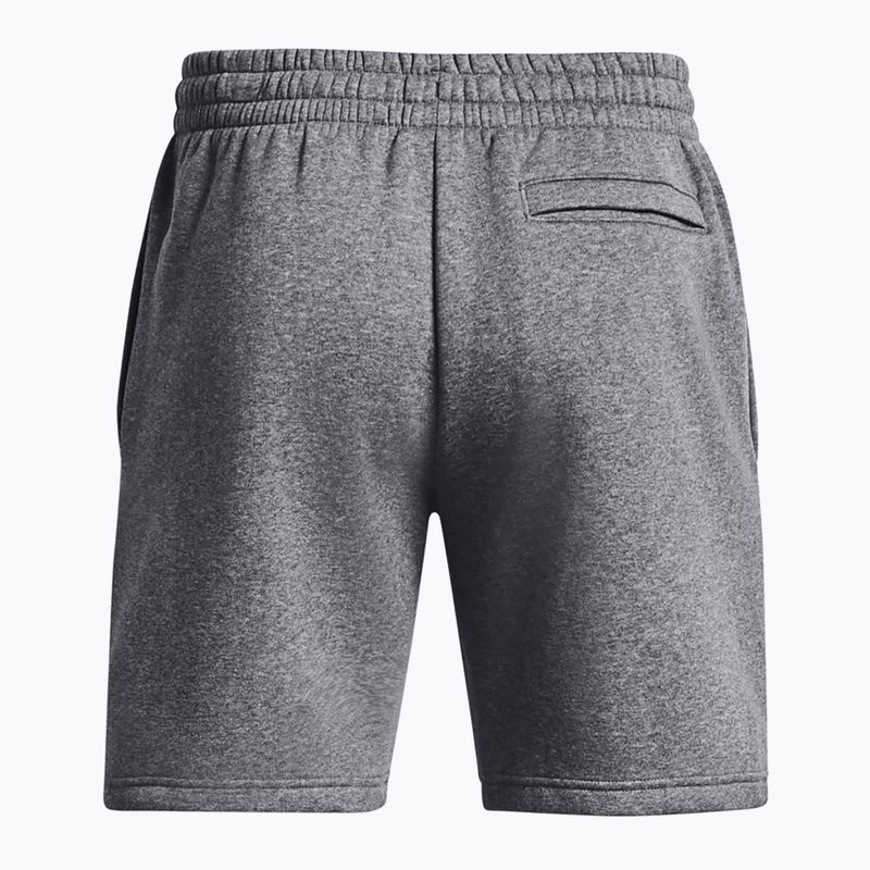 Vyriški šortai Under Armour Icon Fleece Pitch gray medium heather/white 6
